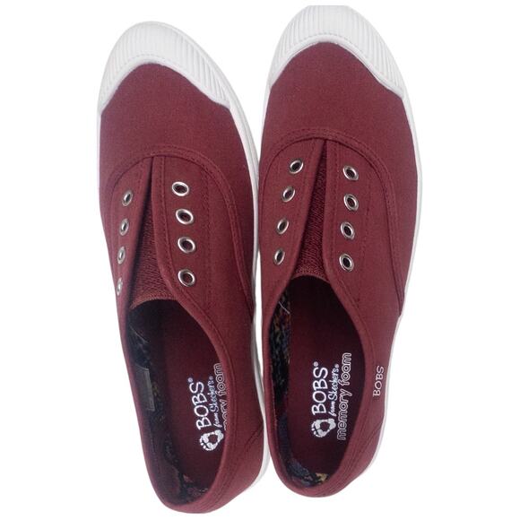 Skechers Bobs B Cool Jam Star Womens Slip On Sneaker Dark Red US Size 9 - Picture 5 of 9